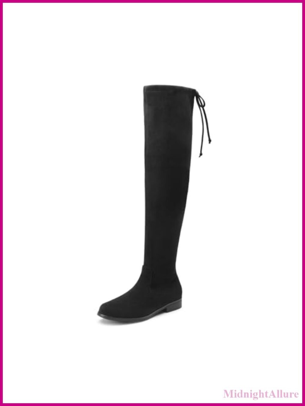 Women's Thigh High Over the Knee Boots Low Block Heel Stretchy